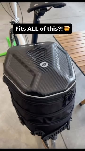 35L Expandable Motorcycle Tail Bag | Hard Shell Luggage